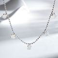 S925 Silver Agate Necklace with High-Ice Beads and Pendant-0-2