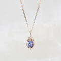 wholesale S925 silver jewelry spring new collection wholesale, Japanese-style minimalist Tanzanite necklace-0-0