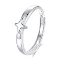 wholesale S925 Sterling Silver Original Design High-end Couple Rings Adjustable Plain Band Rings Valentine's Day Gift-0-103