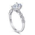 wholesale 925 Sterling Silver Best-Selling Amazon Water Drop Zircon Jewelry Elegant and Luxurious Wholesale Women's Ring-0-4