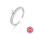 wholesale S925 Sterling Silver Hot-selling Drop Diamond Open Adjustable Ring, Korean Style Wedding Promise Ring-0-3