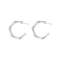 wholesale 925 Sterling Silver Custom Ins Small and Exquisite High-end Hoop Bamboo Earrings European and American Cross-border Exclusive Accessories with Tassels-0-4