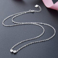 wholesale S925 silver rhinestone new Korean-style fashionable minimalist geometric pendant necklace for women-0-3