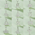 wholesale S925 Silver New Classic Twelve Zodiac Signs Series Pendant with D Color Moissanite, Unisex Necklace-0-3