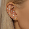 wholesale 14K Gold Cross-Border Hot-Selling Spiral Ear Bone Piercing Stud with Exquisite Diamond Accents-0-1