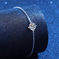 Metal Adjustable Four-Claw 1-Carat Moissanite Bracelet Wholesale-0-0