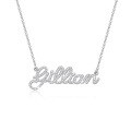 wholesale 18k Gold Plated Silver Inlaid with Moissanite Personalized DIY Letter Name Necklace for Valentine's Day Gift-0-5