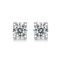 wholesale 925 Sterling Silver Moissanite Bull Head Earrings for Women, Source of Light Luxury High-End Feeling Earrings-0-7