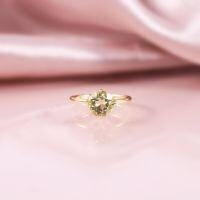 wholesale S925 sterling silver multi-gemstone ring with natural cream blue moonstone and 1/2 carat topaz-2 carat natural lemon quartz ring  US size 7 (domestic size 15)