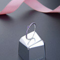 wholesale S925 Sterling Silver Cross-Border Sweet Ring Tail Ring Women's Fashion Closed Ring with Colorful Zirconia Simple-0-1