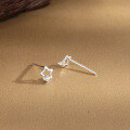 wholesale S925 Sterling Silver Small  Star Ear Stud Earrings For Women-0-2