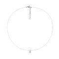 wholesale 925 Silver Exquisite Summer New Style Necklace Moissanite Invisible Transparent Line Mermaid Tears Collarbone Chain-0-8