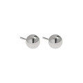 wholesale S925 Sterling Silver HED328 Korean Version Simple Smooth Small Round Bead Stud Earrings for Men and Women-0-9