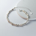 wholesale S925 Sterling Silver Irregular Crushed Silver Bracelet with Unique Design and Distinctive Style for Women S6203-0-2