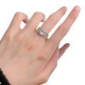 wholesale S925 Sterling Silver Gold-Plated 6*8 Oval Gold-Filled High-End Fashion Ring for Women-0-4