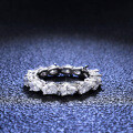 S925 Silver Ring, Moissanite Stackable Pinky Ring for Women, Jewelry Manufacturer-0-0