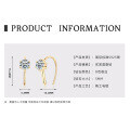 S925 Sterling Silver D Color Moissanite Earrings, Simple Design, Cross-Border Live Streaming, Daily Commute Wholesale-0-7