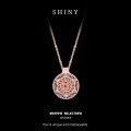 925 Silver Gilded 18K Gold French Vintage Floral Openwork Zircon Pendant Necklace-0-6