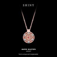 925 Silver Gilded 18K Gold French Vintage Floral Openwork Zircon Pendant Necklace-S925 Sterling Silver Rose Gold  925 Silver