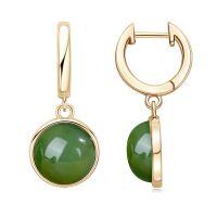 Sterling Silver Ear Hooks with Zircon and Pink Diamond, Clearance Sale with Free Shipping.-P style [Clearance Sale - Free Shipping] Jadeite  925 Silver