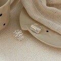 wholesale S925 Sterling Silver Korean Style Floral Ring for Women, Light Luxury Fashion Geometric Stone Setting Versatile Band-0-4