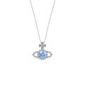 925 Silver Super Flash Full Diamond Saturn Necklace Women's Versatile Luxury Planet Collarbone Chain-0-3