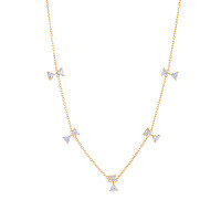 wholesale Metal material first, spring new AHKAH small fresh earrings kite high-grade sense light long earrings source manufacturer wholesale-Kite White Zirconium Necklace