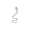 wholesale S925 Sterling Silver Full Diamond Snake Wrap Earring for Women, Fashion Single Stud Earring, European and American Unique Niche High-End Sense Jewelry-0-4