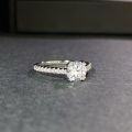 wholesale S925 Sterling Silver 1 Carat Classic Four-Prong Moissanite Ring D Color HW Same Style Ring Wholesale-0-2