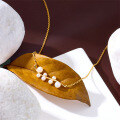 wholesale S925 Sterling Silver Women's Minimalist Design Natural Freshwater Pearl Choker Necklace-0-1
