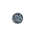 wholesale 925 Sterling Silver Fortune Snake Button with Auspicious Totem for DIY Braided Red Cord Bracelet Clasp Accessory-0-4