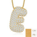 925 Silver Gold-Plated Letter Pendant Choker Necklace for Women-0-34