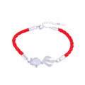 wholesale 925 Sterling Silver Cat's Eye Koi Fish Bracelet for Women, Woven Red String Small-Scale Rope Gift for Best Friend or Girlfriend New Year's Present-0-4