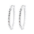 wholesale S925 Silver Fashion OL Korean Japanese Diamond Cut Ellipse Large Hoop Minimalist Style Earrings Ear Clips-0-4