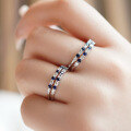 wholesale S925 sterling silver minimalist versatile French-style luxury vintage ring for women, trendy and niche-0-4