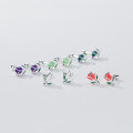 wholesale S925 Sterling Silver Tulip Thread Earrings Ins Style Design Minimalist Niche Exquisite Ear Jewelry M04337-0-2