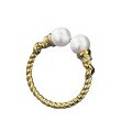 wholesale S925 silver Euro-American minimalist geometric open ring with 6mm pearl in-0-4
