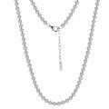 wholesale S925 Sterling Silver Cloud-Pull Jewelry Zircon Tennis Necklace, Single Row Round Zircon, Cross-Border Bestseller, Wholesale-0-4