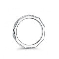S925 Silver Moissanite Geometric Full-Circle Stacking Ring-0-0