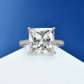wholesale 925 Silver Shipei Jewelry 8 Carat Luxury Princess Cut 12*12 Synthetic High Carbon Diamond Ring for Women, Drop Shipping-0-8