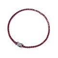 wholesale S925 Sterling Silver Women's European and American Popular Style Single Row Tennis Bracelet with Cubic Zirconia and Full Pavé "Pigeon Blood Red" Design-0-4