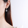 wholesale PT950 gold-plated S925 silver earrings with Moissanite ear hooks, factory direct wholesale ear accessories-0-3