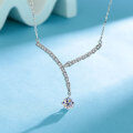S925 Sterling Silver Moissanite Cross-Border Serpent Series Necklace-0-0