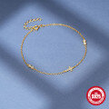 wholesale S925 Sterling Silver Cross Double-Clasp Zircon Inlaid Women's Bracelet-0-3