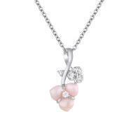 wholesale 925 Sterling Silver CT-046 Original Three-Leaf Flower Queen Shell Pendant Necklace, Versatile and Elegant Women's Collarbone Chain Set Wholesale-Queen's Clover Necklace>925 Silver
