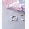 wholesale S925 Silver Nalan Ring for Women, Japanese and Korean Style Small Fresh Retro Rope Open-Ended Ring Simple Silver Ring J4816-0-1