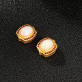 wholesale Gold-Plated S925 Ancient Silver Chinese Style Color-Preserving Small Bead Inlaid Candy BeiYun Spacer Bead DIY Jewelry Accessories-0-3