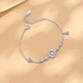 wholesale Pure Silver Agile Möbius Bracelet for Women, Small and Chic Design, Luxurious Three-Second Heartthrob Rose Hand Accessory, Same as Dewu-0-3