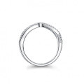 S925 Silver Moissanite Branch Asymmetric Wedding Ring, 1 Carat, Cross-Border Supply-0-2