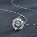 S925 Sterling Silver Moissanite Pendant Necklace for Women-0-0